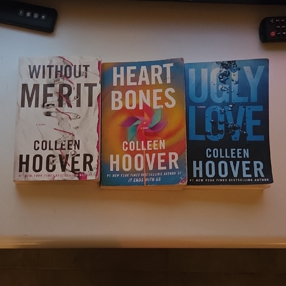 Colleen Hoover Book Set - Without Merit, Heart Bones, Ugly Love